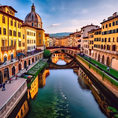 Красивые улицы Флоренции, Тосканы, Италия Редакционное Фотография -  изображение насчитывающей историческо, турист: 163968517