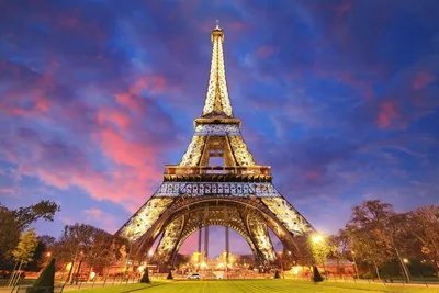 Обои Ночной Париж Города Париж (Франция), обои для рабочего стола,  фотографии ночной, париж, города, франция Обои для рабочего стола, скачать  обои картинки заставки на рабочий стол.