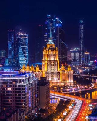 Ночная Москва – фотографии ночной Москвы 2016 год | Пейзажная фотография,  Город, Фотографии