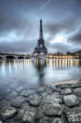 Скачать - Вид на Париж ночью - Франция — стоковое изображение | Красивые  места, Эйфелева башня, Фотография парижа