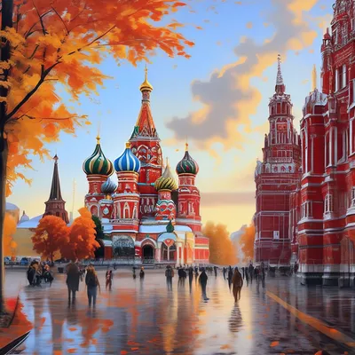 Красная площадь Москва» — создано в Шедевруме