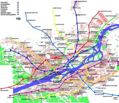 СХЕМЫ КРАСНОЯРСКОГО МЕТРОПОЛИТЕНА