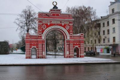 Фото \"Красные ворота\", 1905 - 1910, г. Москва - История России в фотографиях