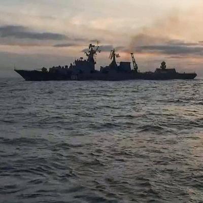 ФОТО) Правозащитник опубликовал фото пожара на крейсере \"Москва\": Никакого  шторма, никакой буксировки - Nokta