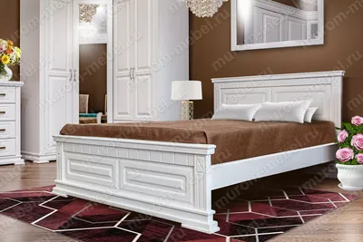 Кровать Флоренция из бука - купить Кровати из бука - деревянная мебель из  массива