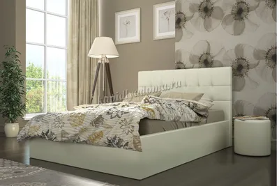 Кровать двуспальная МИЛАНА (160) велюр - купить в интернет-магазине мебели  — «100диванов»