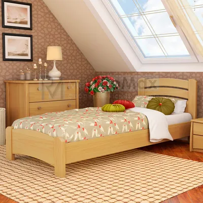 Кровать Венеция Люкс 180х190 из щита бука: купить в мебельном магазине  МебельОК