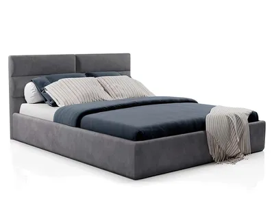 Мягкая кровать Verona 1600 серая с подъемным механизмом (серый) – купить в  интернет-магазине Мебельвиа по цене – 27 500 руб в Москве, артикул  ТЭ-00003799