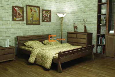 Кровать Верона из массива дерева купить от производителя Муром-Мебель