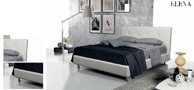 Кровать двуспальная с мягким изголовьем Patrick, Cattelan Italia - Мебель МР