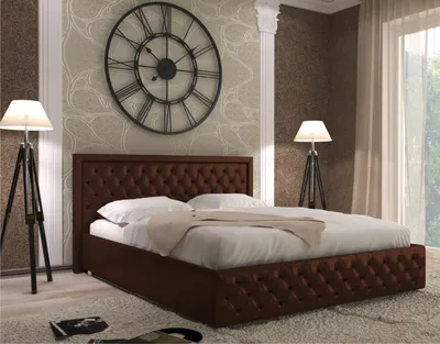 Мягкая кровать Италия - купить с доставкой по Москве и области за 35100 руб  в интернет-магазине ТерраМебель