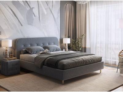 Кровать двуспальная \"Лео\" 1,6 м купить по низкой цене в Новосибирске -  «Мебель НСК»