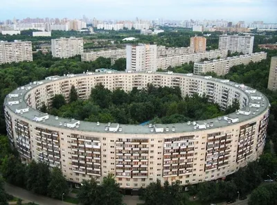 Круглый дом \"бублик\" в Москве. Как советским гениям удалось сделать обычную  панельку еще хуже. | Урбанист 21 Века | Дзен