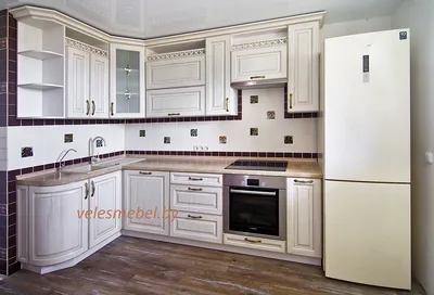 Кухня Далена МДФ эмаль угловая в стиле Прованс | Азбука мебели