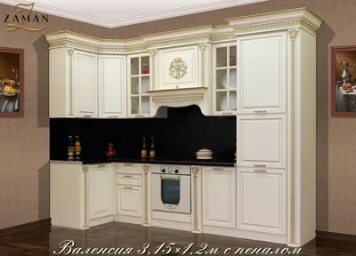 Кухонный гарнитур Валенсия угловая, 3,6*1,65 м бренда ZAMAN мебель (БМК)  купить за