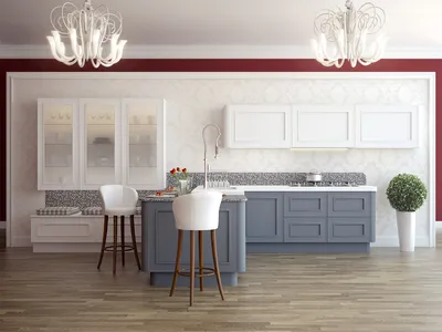 Роскошный интерьер кухни-гостиной в французском стиле | Дизайн столовой,  Интерьер кухни, Проектирование интерьеров
