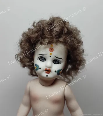 B362 Коллекционная фарфоровая кукла Carl Trautmann CHARACTER BABY.  Антиквариат. Kestner. Германия