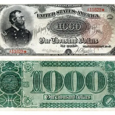 1000 долларов 1880 года США