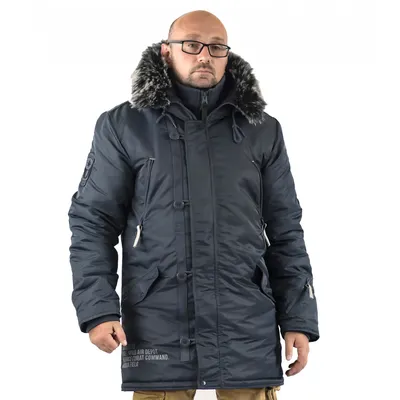 Мужская короткая зимняя куртка аляска - купить в Москве