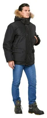 Серая мужская куртка Аляска Slim Fit N-3B Gray удлиненная купить в Украине,  цена 2708 грн - Chameleon