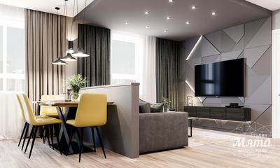 Дизайн интерьера трехкомнатной квартиры в Новосибирске ✔️ Фото интерьеров  квартир