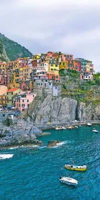 Manarola, La Spezia, Italy - July 2, 2019: Panoramic view of waterfront  with resting people in Manarola town on sunny summer day, Cinque Terre  Stock Photo - Alamy