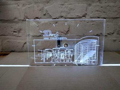 Лазерное фото в стекле Москва