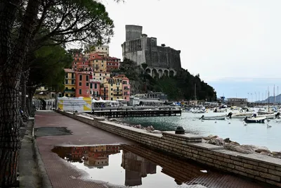 Lerici, Panoramic View of Beautiful Tellaro Village, Italy. Stock Photo -  Image of paradise, outdoor: 109990326