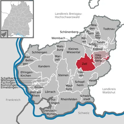 Лёррах, Германия - путешествия на карте