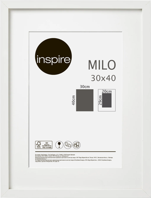 Рамка Inspire Milo, 30x40 см, цвет белый по цене 385 ₽/шт. купить в  Новосибирске в интернет-магазине Леруа Мерлен