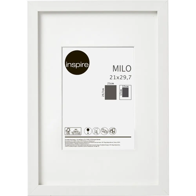 Рамка Inspire «Milo», 21x29.7 см, цвет белый по цене 283 ₽/шт. купить в  Москве в интернет-магазине Леруа Мерлен