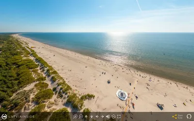 Liepaja beach. Latvia. The Baltic Sea. Walking tour 2022