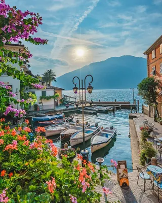 Map of Italy on Instagram: “Limone Sul Garda 🦢❤☕ Lake Garda Congrats  @blogsognoitaliano Use #map_of_Italy #map_of_europe . If you have a coup… |  Limone sul garda