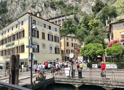 Limone sul Garda waterfront view, Lombardy region of Italy Stock Photo -  Alamy