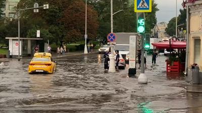 Сильный ливень в Москве | РИА Новости Медиабанк