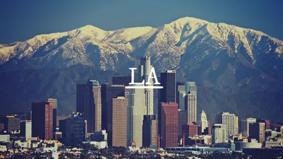 Облик города, Лос-Анджелес стоковое изображение. изображение насчитывающей  город - 166331319