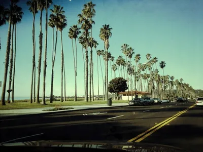 Karen Constine, пейзажная фотография, инфракрасная фотография, серия  \"(Не)реальные пейзажи: Лос-Анджелес играет самого себя\"