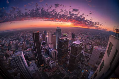 Лос-Анджелес Города С Видом На Улицу Ночью Фотография, картинки,  изображения и сток-фотография без роялти. Image 55341361