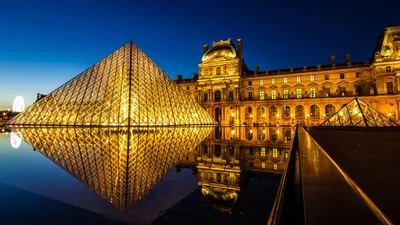 Обои Лувр, Франция, Париж, Туризм, Путешествие, Louvre museum, France,  Paris, Tourism, Travel, Архитектура #4712
