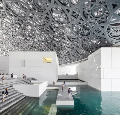 Дождь света\" от Жана Нувеля - в ОАЭ открылся Лувр Абу-Даби, увенчанный  уникальным куполом | ARCHITIME.RU
