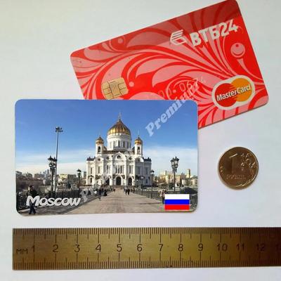 Сувенирный виниловый магнит \"Москва\", Россия, (размер: 54x86 мм).  Бесплатная доставка. | AliExpress