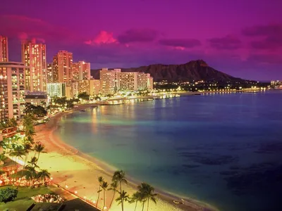 Майами, Флорида, горизонт США городской Здание, пляж океана и голубое небо  Красивый город Соединенных Штатов Америки Стоковое Изображение -  изображение насчитывающей гавань, известно: 142422055