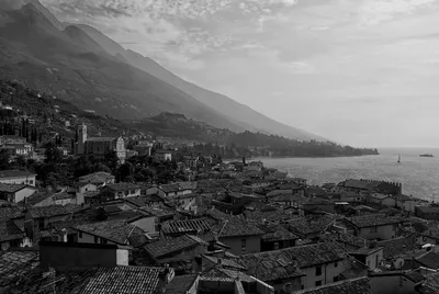 Scenic View Of Malcesine With The Alps In The Background, Lake Garda,  Veneto, Italy Wall Art, Canvas Prints, Framed Prints, Wall Peels | Great  Big Canvas