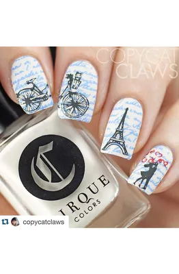 Acrylic nails, nails art, paris nails , flower nails | Paris nails, Nails,  Cute nails