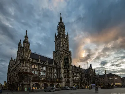 New Town Hall on Marienplatz Square in Munich Stock Image - Image of  munchen, munich: 59625991