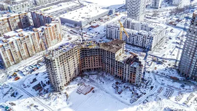Жилой комплекс «Марсель» Новосибирск. Съемки с воздуха