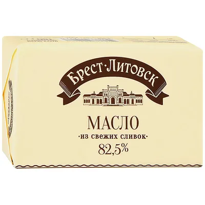 Масло 82.5% «Брест-Литовск» сладко-сливочное несоленое, 180 г – купить по  приятной цене с доставкой на дом в интернет-магазине Ярче Плюс