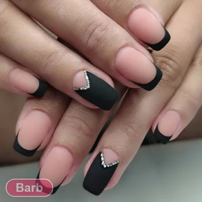 Матовый маникюр / френч | Diseño de uñas mate, Manicura de uñas, Diseños de  uñas mate