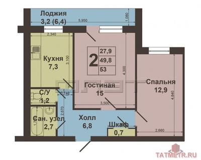 Купить 2-комнатную квартиру, 62 кв.м, на улица Хусаина Мавлютова, 42 -  Казань | Альтера