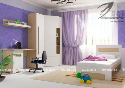Детская мебель Палермо 3 (Стиль) с белыми фасадами купить недорого